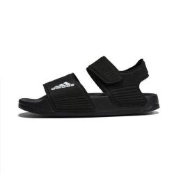 adidas 儿童鞋23夏大小童黑魔术贴沙滩运动露趾凉鞋GW0344