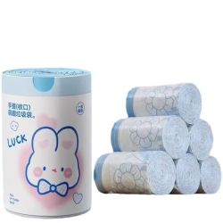 抽绳式加厚手提垃圾袋 100只装