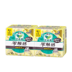 乐而雅 花王零触感卫生巾特薄 夜用  2包  共32片