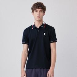 哈吉斯 夏季纯色polo衫休闲上衣T恤男体恤