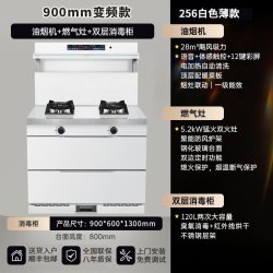 旺厨好太太 白色超薄900MM集成灶 消毒柜 液化气