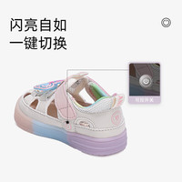 泰兰尼斯 儿童凉鞋软底机能鞋 发光鞋