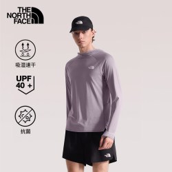 北面 TheNorthFace北面速干长袖T恤男2026春夏户外防晒连帽套头衫8HR4