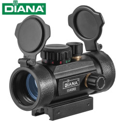 Diana 戴安娜1X40红点十字瞄 2倍高抗大视野内红点手调3X44瞄准器寻鸟镜 DIANA 1×40红绿点