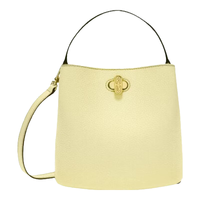 FURLA/芙拉 DANAE系列 牛皮 杏仁奶油黄色 MINI 女士手提包
