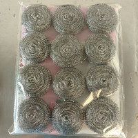 钢丝球不锈钢清洁球耐用不掉屑坚韧耐用刷碗刷锅厨房神器 钢丝球12个/包*1袋