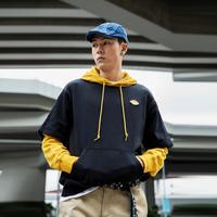 限尺码：Dickies 拼接假两件 连帽卫衣