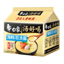 白象 方便面袋装汤好喝老母鸡汤面泡面整箱多口味混合懒人速食食品 海鲜浓汤面