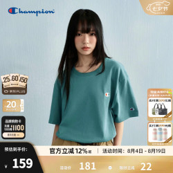 Champion 冠军短袖T恤 灰蓝色 M
