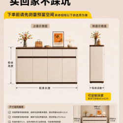 安居客 家用靠墙鞋柜门口入户门玄关一体门外走廊高级感鞋架置物柜