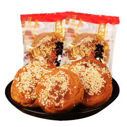 鑫炳记 原味红枣味太谷饼子50g×30袋整箱山西特产传统糕点新鲜松软