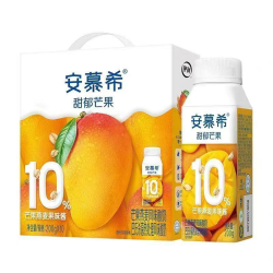 伊利 6月现货伊利安慕希芒果燕麦200g*10瓶整箱营养早餐
