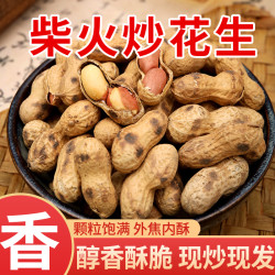 王口街 柴火铁锅花生干炒原味珍珠香脆可口下酒坚果零食新货