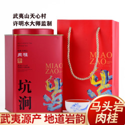 蓝翼茗茶 蓝翼正宗坑涧肉桂岩茶250g武夷山茶叶礼盒装送长辈