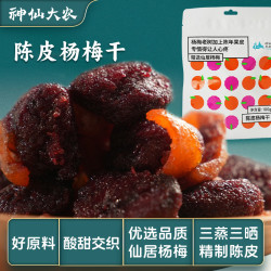 神仙大农 优选陈皮杨梅干100g*3袋办公室零食童年美味新鲜杨梅果干