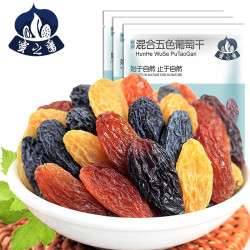 蜜之番 吐鲁番混合五色葡萄干125g*8袋
