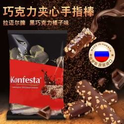 拉迈尔 大咖俄罗斯进口拉迈尔牌巧克力夹心手指棒榛子味小包装零食