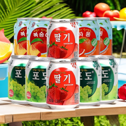 九日 JIUR/九日 九日柚子果汁饮料果粒葡萄草莓西柚桃多口味238ml*10罐
