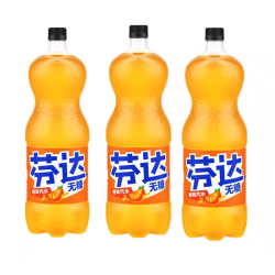 可口可乐 无糖橙味芬达大容量888ML瓶装碳酸饮料汽水