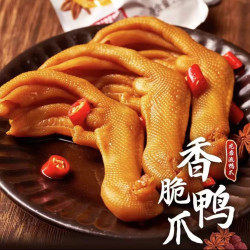 博滋味龙岩泡鸭爪带筋30克大爪香脆鸭掌今好佳追剧零食开袋即食