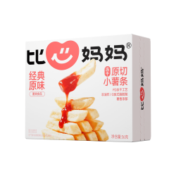 比心妈妈原切薯条磨牙棒饼干冻干儿童营养休闲零食健康香脆非油炸一盒（3袋装）