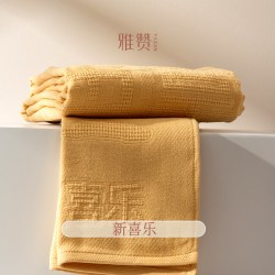 雅赞 毛巾三层纱套巾浴巾亲肤吸水不掉毛家用新疆棉细腻柔软不褪色