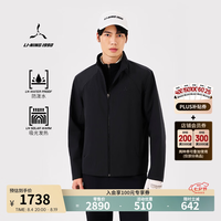 LI-NING 1990 26新款男士三合一高尔夫防泼水发热运动外套李宁1990 黑色 L