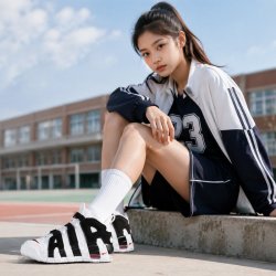 NIKE AIR MORE UPTEMPO 女款缓震休闲鞋