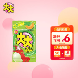 绿箭 大大泡泡糖蜜瓜味30g 大大卷切切乐 儿童休闲零食 口香糖