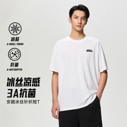 安踏 运动T恤男夏季透气轻薄卡通休闲学生篮球系列短袖上衣