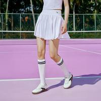 安踏 网球裙速干运动短裙女士夏季羽毛球防走光A字裙针织漂亮半身裙