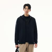 安踏 运动外套男士秋季连帽训练健身针织开衫长袖外套