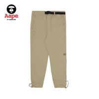 Aape 旗舰店男装秋冬可调节抽绳拉链口袋猿颜徽章休闲长裤6894XXJ