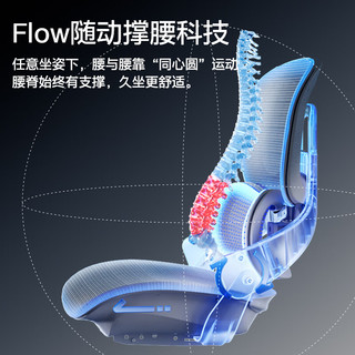 永艺 Flow550至臻版 人体工学椅 灰色