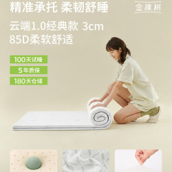 金橡树 学生宿舍专用乳胶床垫单人床褥子租房软硬薄垫榻榻米 云端