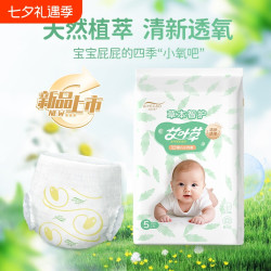 艾叶草 拉拉裤试用装大吸量夜用纸尿裤超薄透气婴儿宝宝智护尿不湿