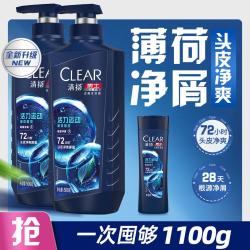 清扬 控油去屑洗发露500x2+小样100x1赠品400g️2一共1900g