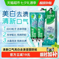 好来 牙膏清新双效200g大容量薄荷味男女成人品牌家庭