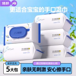 婧麒 婴儿湿巾纸手口屁专用新生儿宝宝儿童湿纸巾家庭用实惠大包装