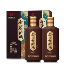 金沙 回沙酒 53度回源500mL*2瓶 酱香型白酒 贵州送礼收藏摆柜