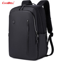 coolbell COOL BELL短途旅行干湿分离户外防水大容量背包商务出差可套拉杆15寸电脑包 黑色8315