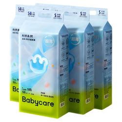 babycare 纸尿裤Airpro婴儿超薄尿布片日用透气男女宝宝尿不湿5包