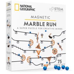 Blue Marble 国家地理磁性弹珠轨道套装 STEM益智玩具 10岁+ 磁性