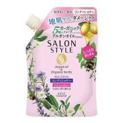 KOSE 沙龙风格护发素 富含水分 摩洛哥坚果油 有机草本 补充装 360毫升