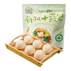 九洲丰园 有机十蔬包 500g10只 水饺