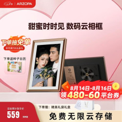 ARZOPA D10 10.1英寸触摸电子相框 摩卡棕