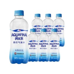 百事 可乐纯水乐苏打气泡水300/450ml*12瓶无糖0脂0卡原味饮料整箱
