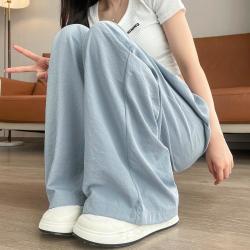 唐狮 夏季薄款高腰垂感慵懒宽松休闲阔腿女