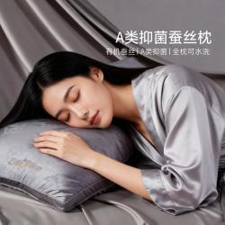 水星家纺 一对装/单只蚕丝枕芯成人护颈椎助睡眠学生宿舍枕头芯
