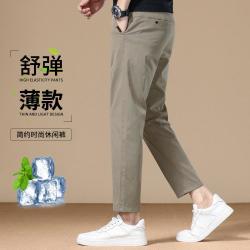 杉杉 男式休闲裤耐穿简约百搭男士九分裤薄款夏季男裤